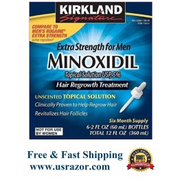 Kirkland 5% Minoxidil Hair Loss Regrowth Treatment GENERIC ROGAIN 6 months Supply 