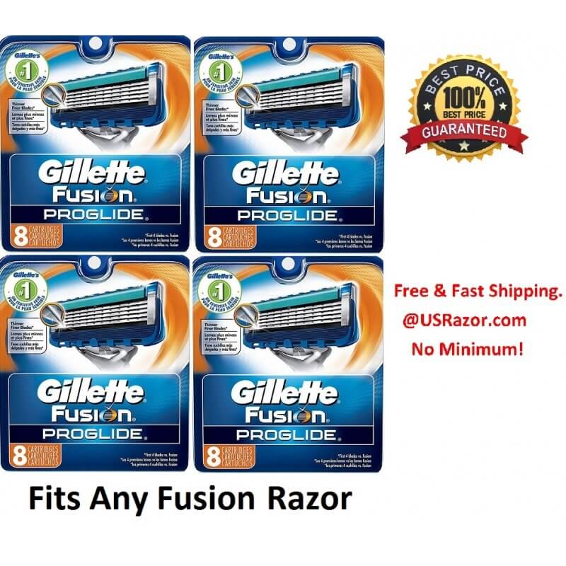 32 Gillette Fusion Proglide Razor Blades Refills Cartridges