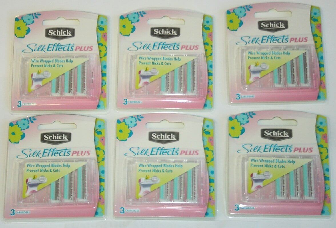 18 Schick Silk Effects Plus Women Razor Blades