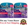 8 Gillette Venus Swirl Flex Ball Razor Blades Refill Cartridges Fit Embrace Olay