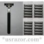 21 Gillette Atra Razor Blades Fit Schick Slim Twin Plus Refill Cartridges shaver