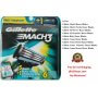 6 Gillette Mach3 Razor Blades Cartridges Shaver Refill Fits Turbo
