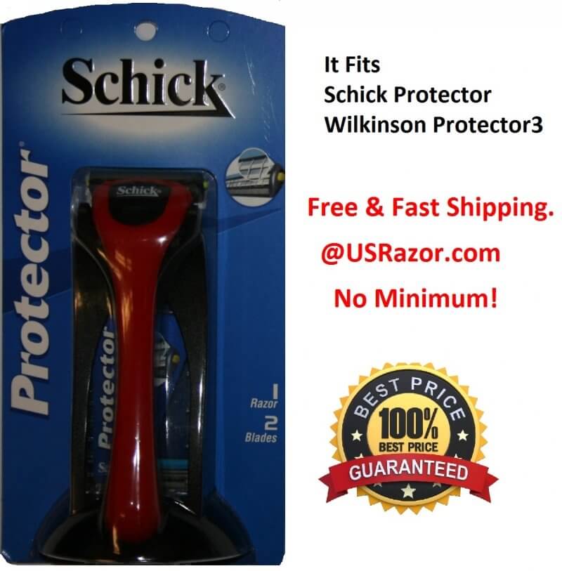 Schick Protector 1 Razor Handle 1 Blade Refills Cartridge Mens